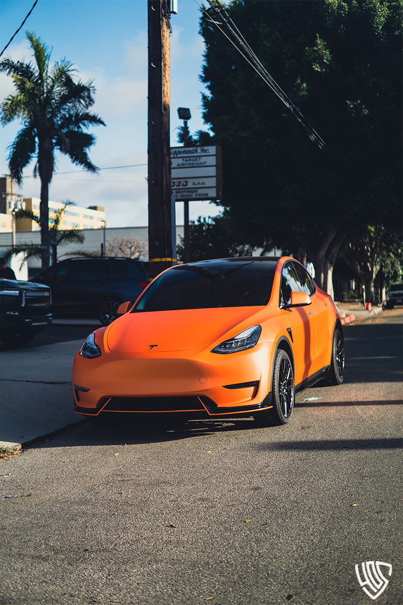 Car Wrap Tesla Model Y, Inglewood California.